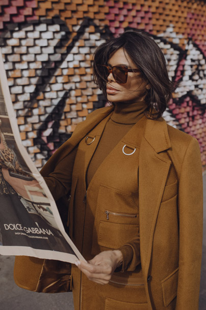 Victoria Barbara Street Style in Max Mara Camel Blazer