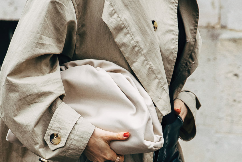 Bottega Veneta Women's Handbag The Pouch in Mist Street Style Fashion