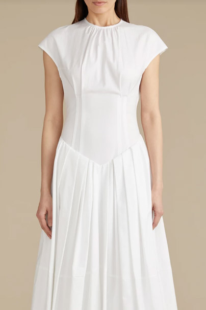 Khaite The Rita Dress in White