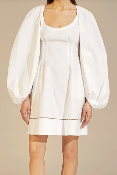 Khaite The Madison Dress in White