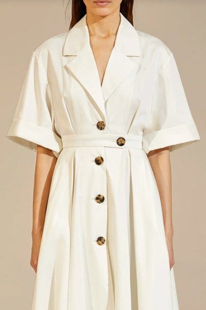 Khaite The Chloe Dress in White