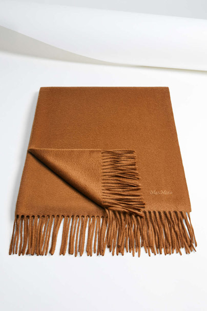 Max Mara Cashmere Scarf in Tobacco