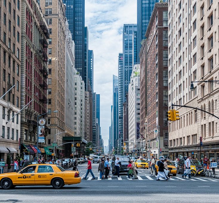 NYC Street View Yellow Taxi Cab