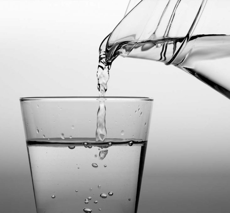 Water Pouring into Glass