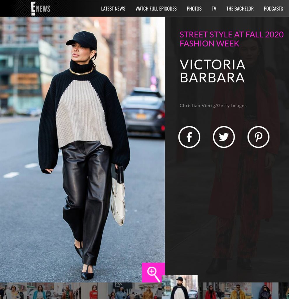 Victoria Barbara featured on E! News online
