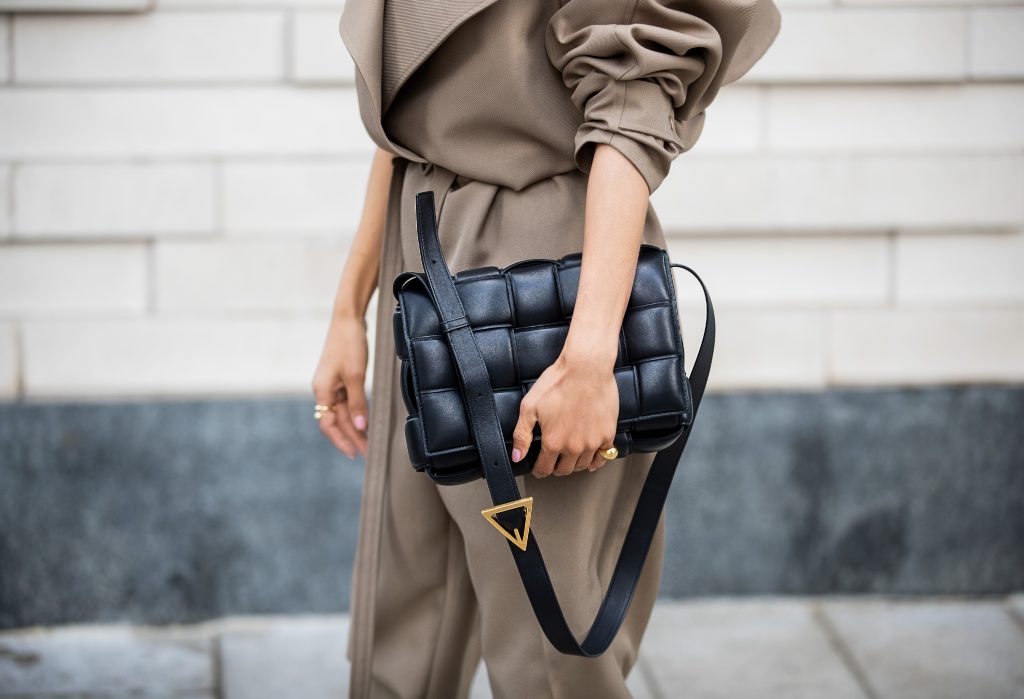 Victoria Barbara at NYFW 2020 in Khaki