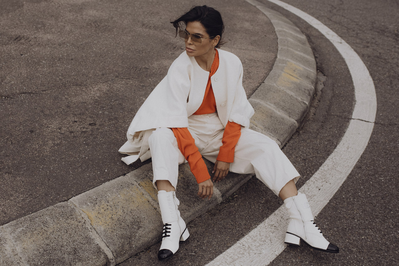 Victoria Barbara in Jil Sander at Milan Fashion Week 2019