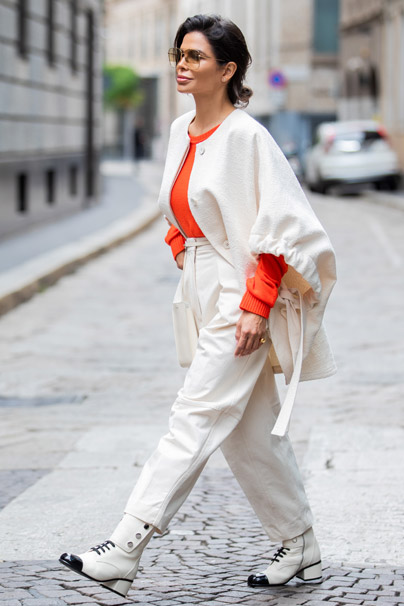 Victoria Barbara Street Style Jil Sander Look