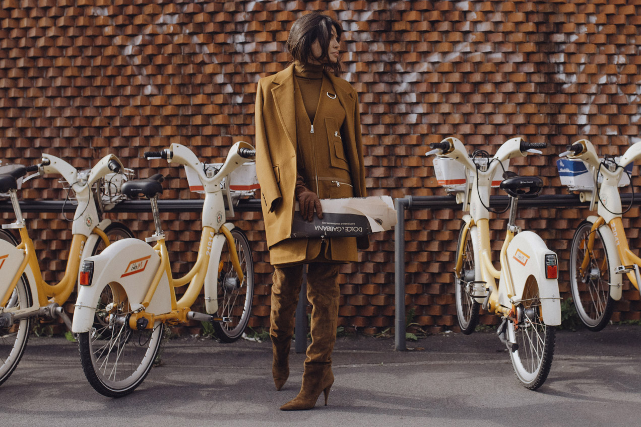 Victoria Barbara in Max Mara street style at Milan Fashion Week 2019