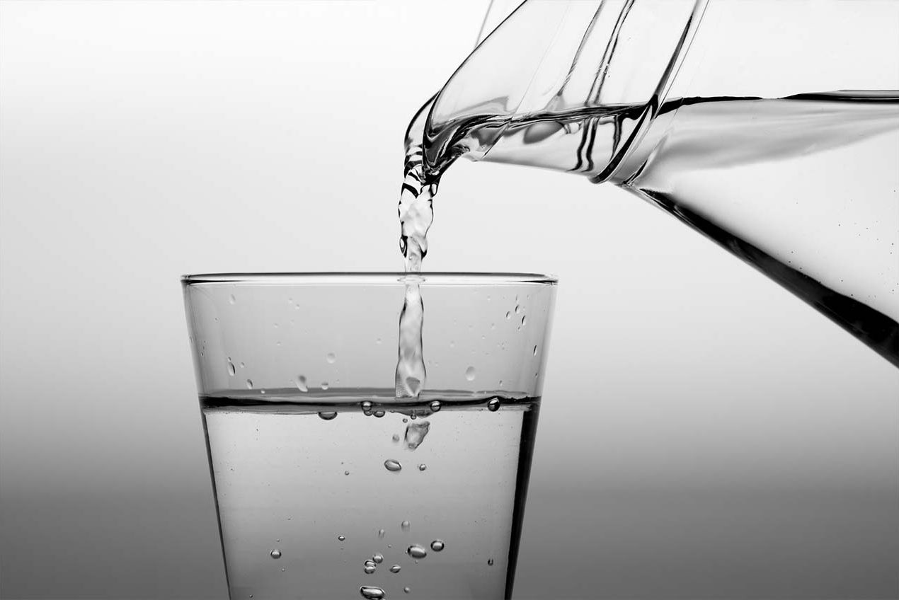 Water Pouring into Glass