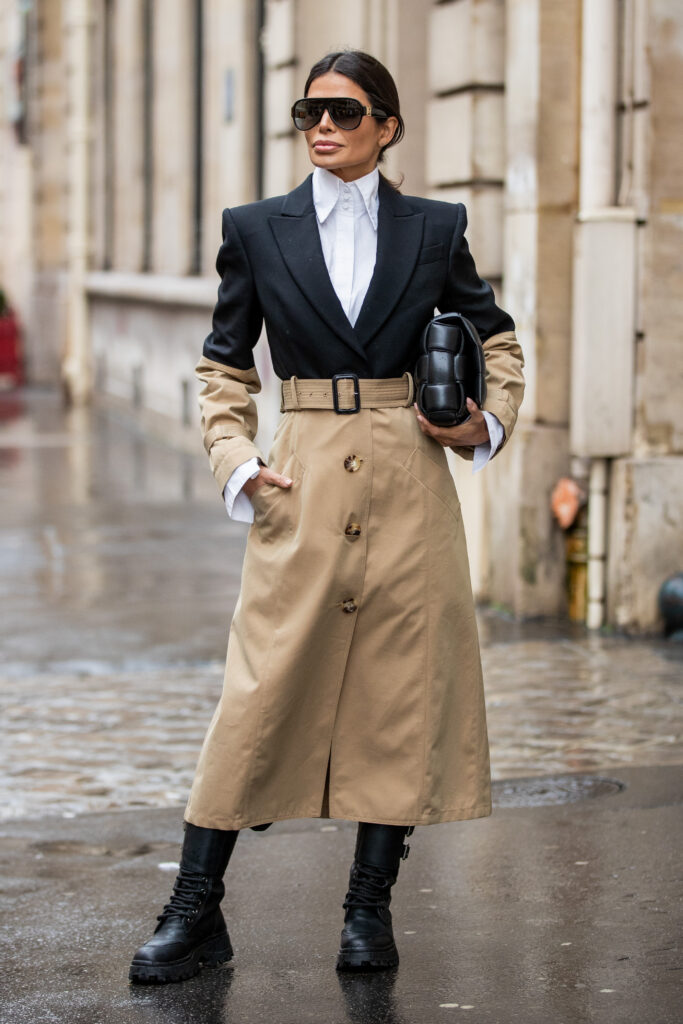 Victoria Barbara Givenchy suiting look at Paris Fashion Week