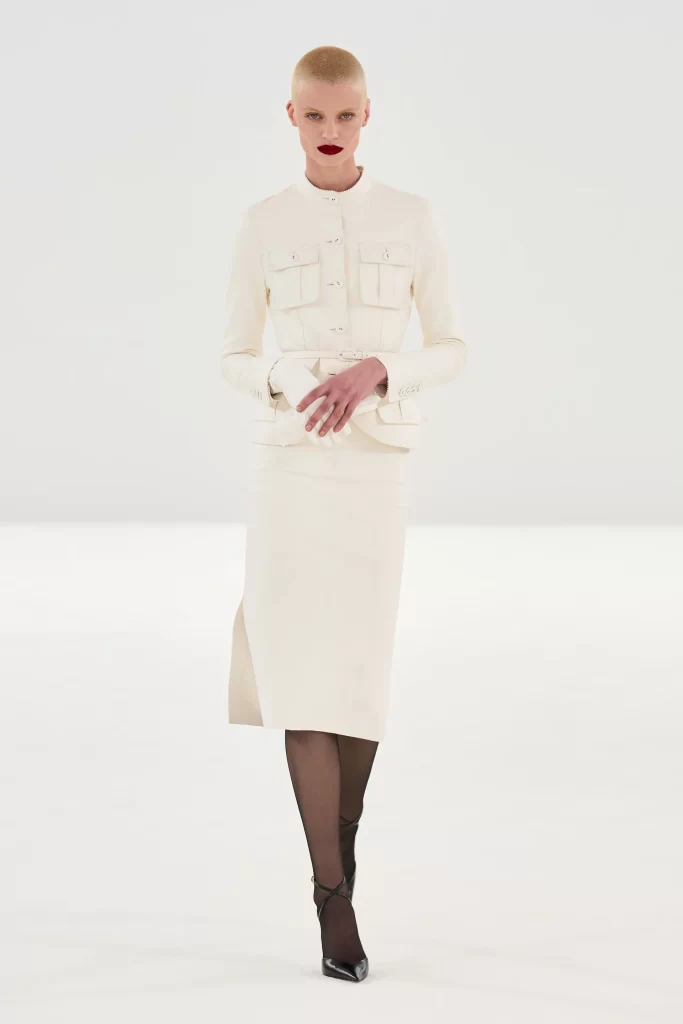 Soft power expressed through purity, proportion, and impeccable construction at Tom Ford Fall Winter 2026 runway show