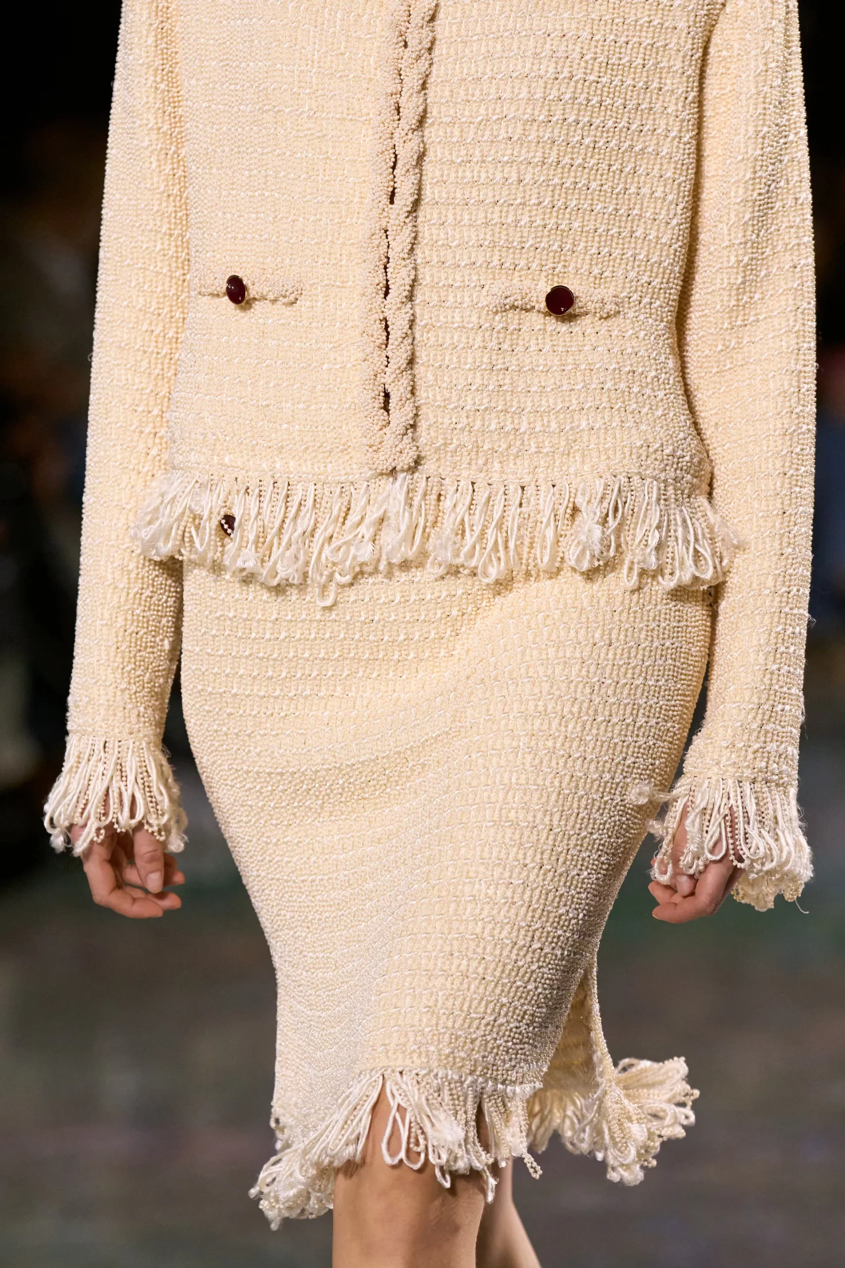 Chanel Fall Winter 2026 accessories detail tweed surface pattern