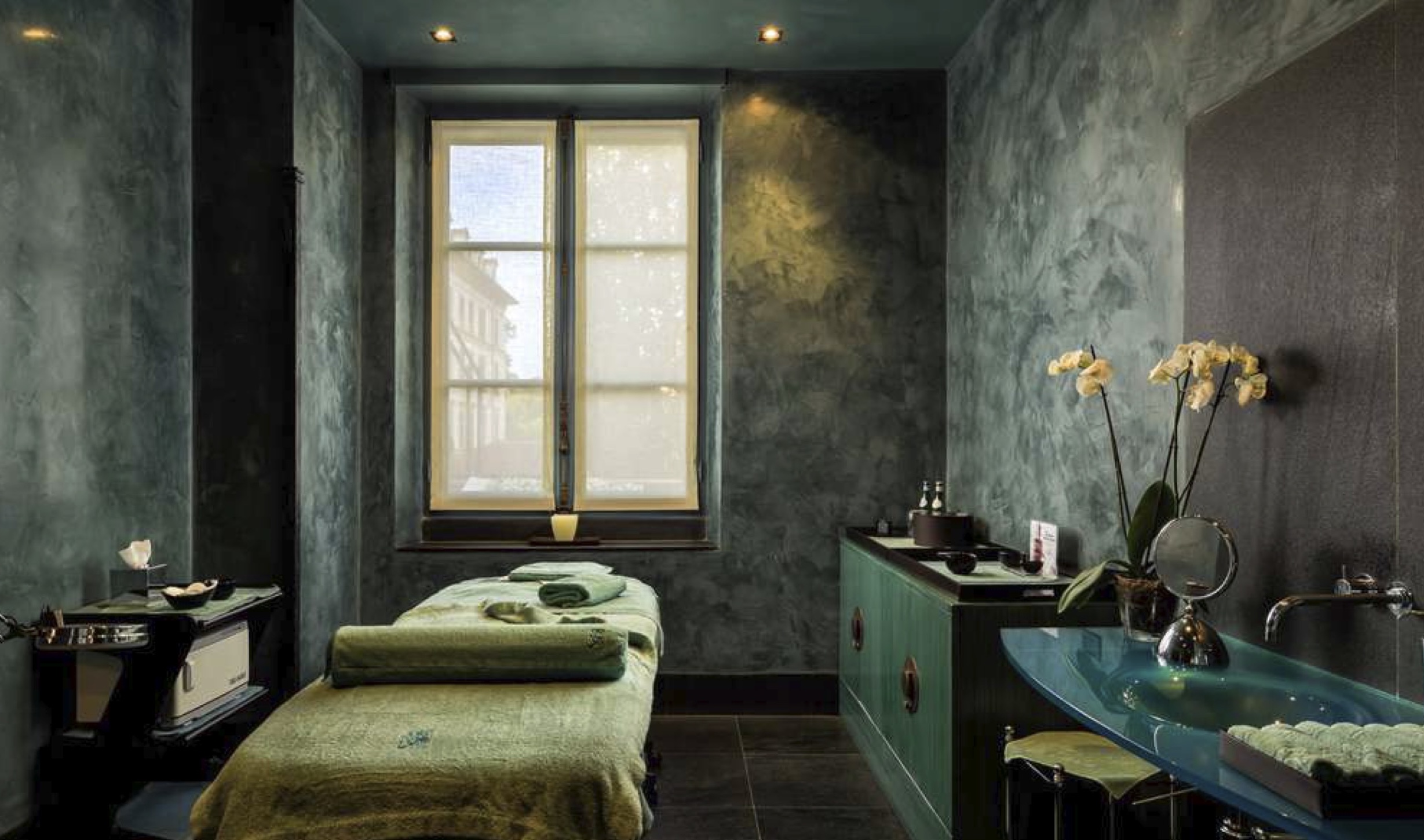 Spa area at Villa d'Este Lake Como with indoor pool and classical design