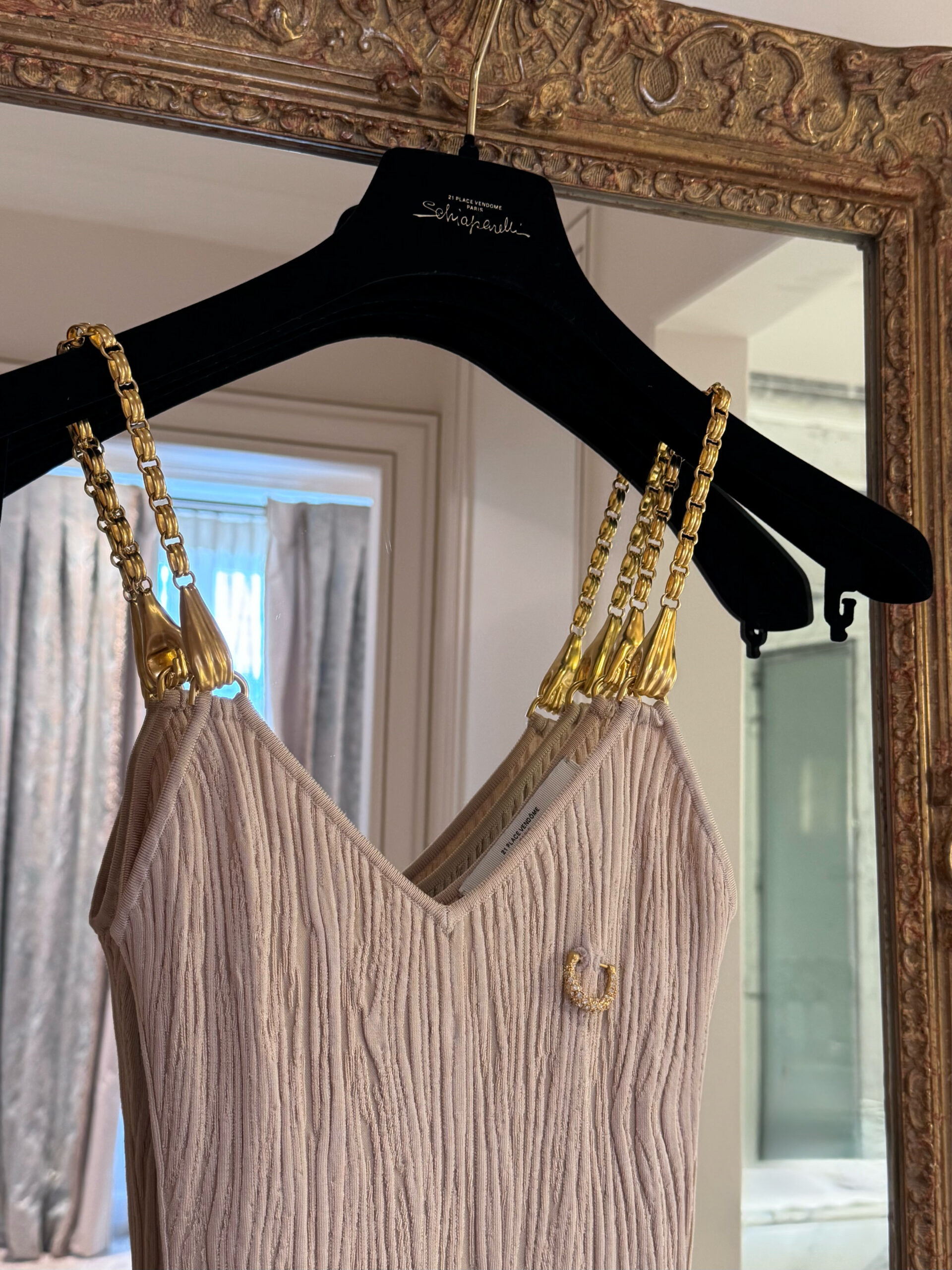 Schiaparelli garment prepared for Paris Haute Couture Week Fall/Winter 2026–2027.