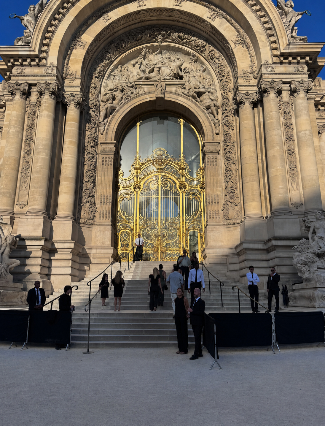 Petit Palais exterior in Paris during Schiaparelli’s Fall Winter 2026–2027 private couture presentation